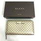 GUCCI 388680 Guccissima Round Zipper GG Long Wallet in Shimmering Leather, Men's, Gold