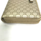 GUCCI 388680 Guccissima Round Zipper GG Long Wallet in Shimmering Leather, Men's, Gold