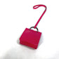 HERMES Sac Orange Bag Charm by Anjo Miro, Women's, Rose Mexico Pink