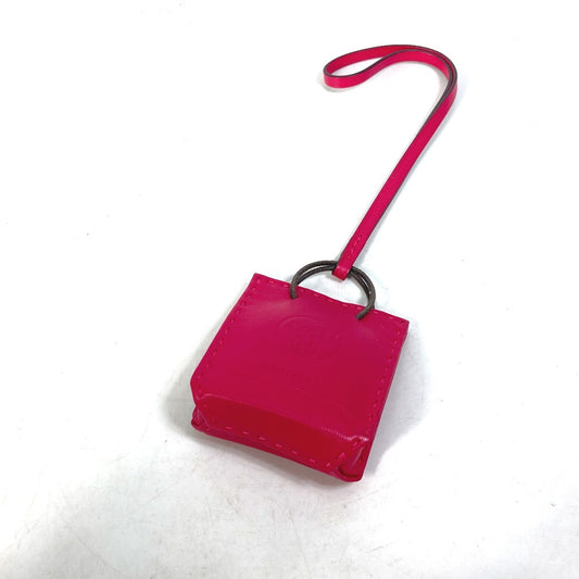 HERMES Sac Orange Bag Charm by Anjo Miro, Women's, Rose Mexico Pink