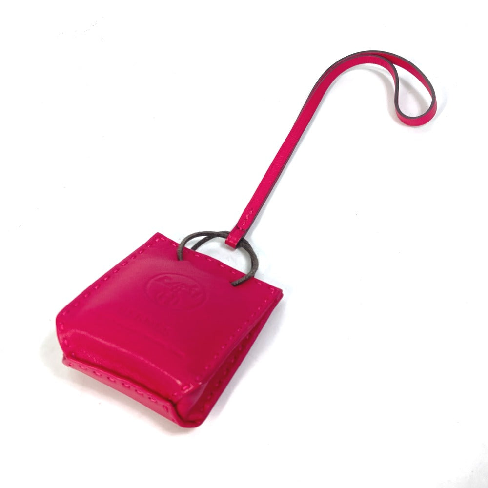 HERMES Sac Orange Bag Charm by Anjo Miro, Women's, Rose Mexico Pink