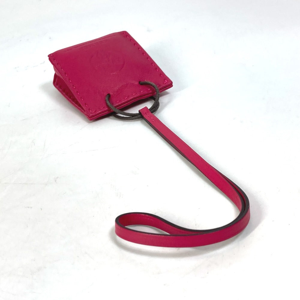 HERMES Sac Orange Bag Charm by Anjo Miro, Women's, Rose Mexico Pink