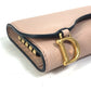 Dior S5695CCEH Saddle Key Case with 4 Keys and Key Ring, Leather, Women's, Pink