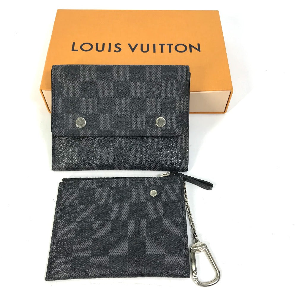 LOUIS VUITTON N63083 ダミエグラフィット ポルトフォイユ・コンパクト モデュラブル 2つ折り財布 ダミエグラフィットキャンバス メンズ - brandshop-reference