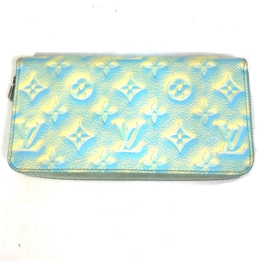 LOUIS VUITTON M81466 Monogram Empreinte Zippy Wallet, Round Zipper Long Wallet, Monogram Empreinte Leather, Women's, Vert d'Or Yellow