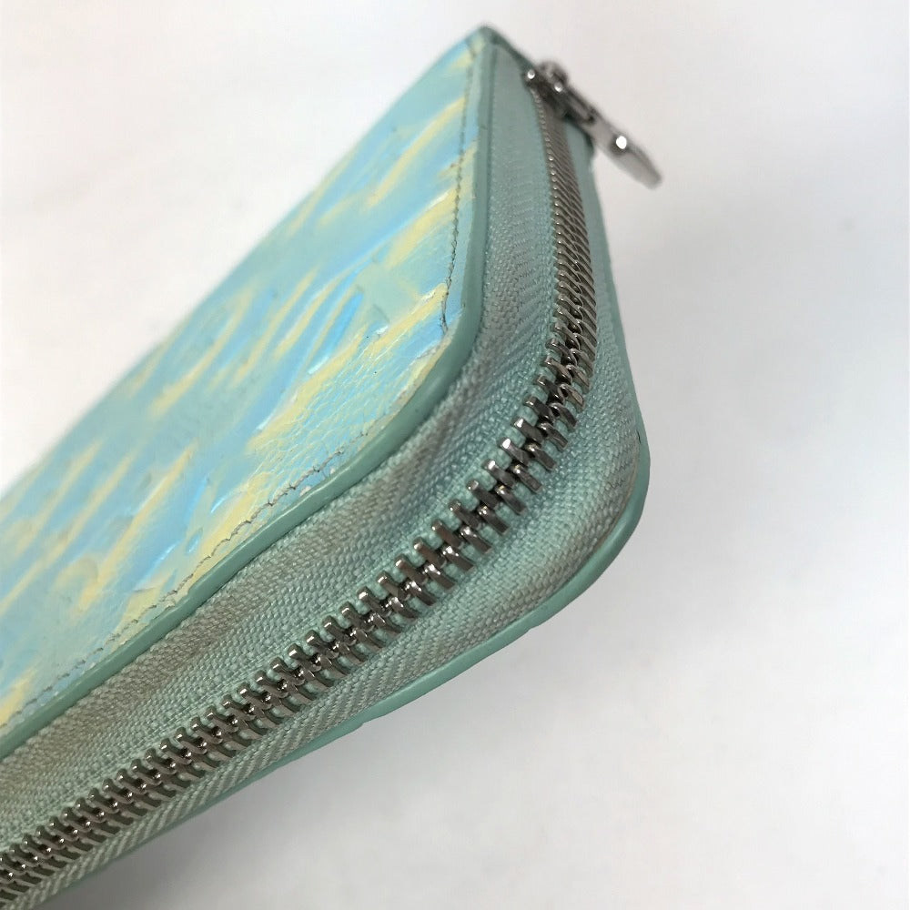 LOUIS VUITTON M81466 Monogram Empreinte Zippy Wallet, Round Zipper Long Wallet, Monogram Empreinte Leather, Women's, Vert d'Or Yellow