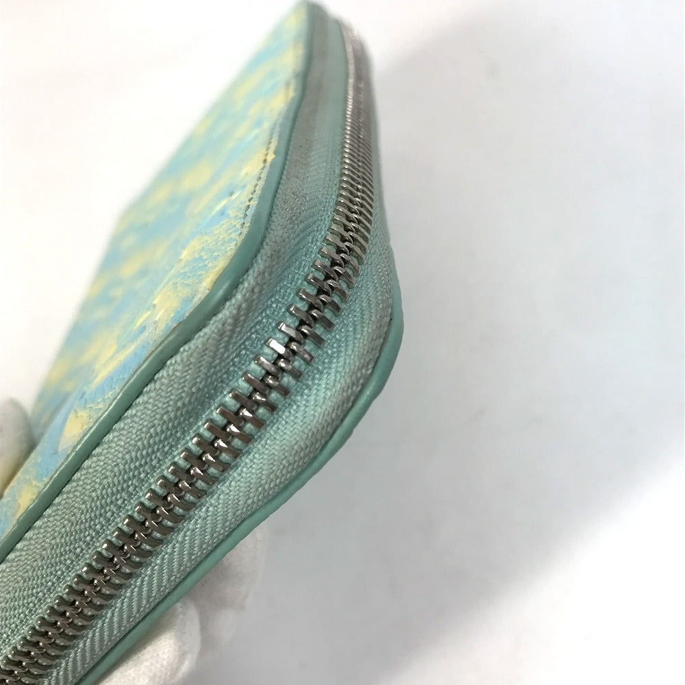 LOUIS VUITTON M81466 Monogram Empreinte Zippy Wallet, Round Zipper Long Wallet, Monogram Empreinte Leather, Women's, Vert d'Or Yellow