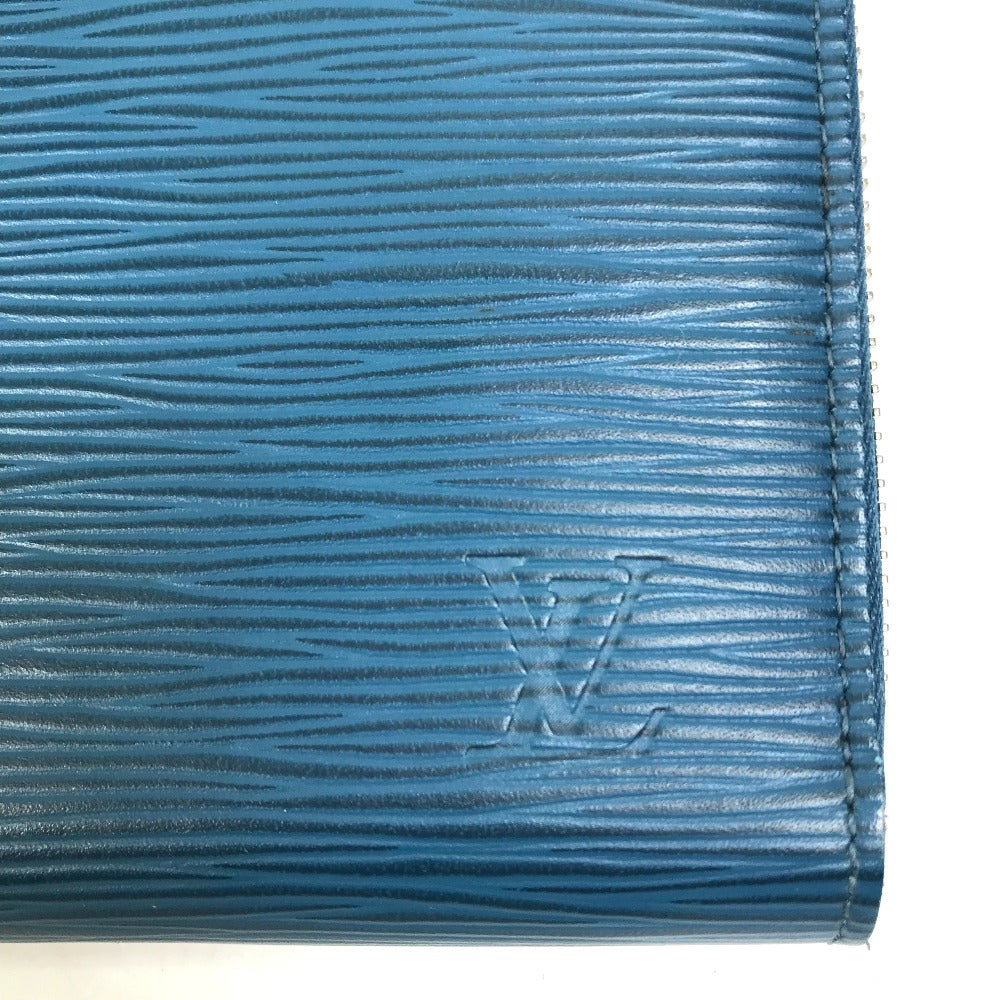 LOUIS VUITTON M60619 Epi Zippy Organizer Long Wallet Epi Leather Men's Navy