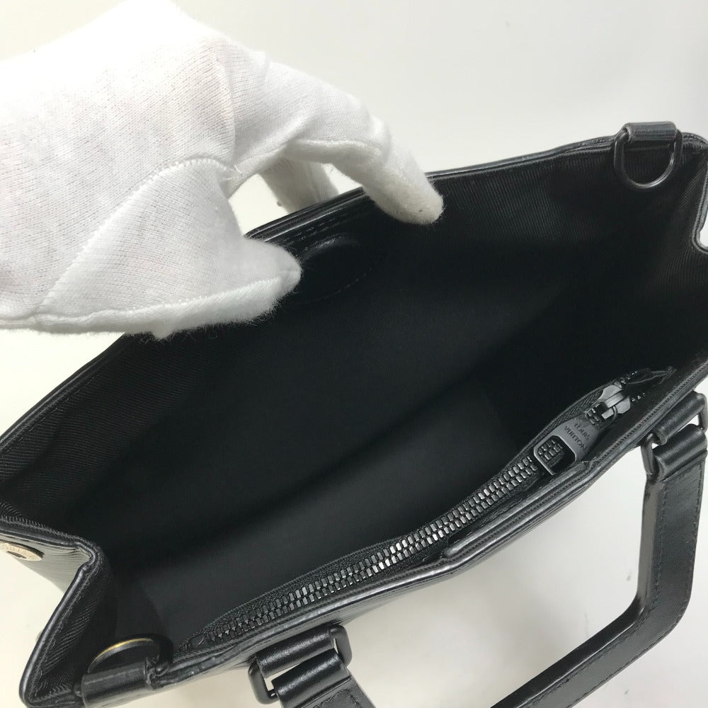 LOUIS VUITTON M58497 エピ 斜め掛け サックプラ フォールド 2WAY ショルダーバッグ カバン トートバッグ ハンドバッグ エピレザー レディース ブラック