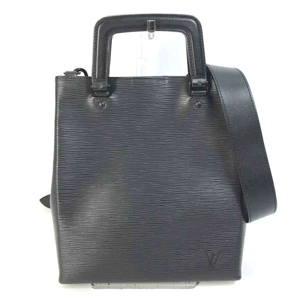 LOUIS VUITTON M58497 エピ 斜め掛け サックプラ フォールド 2WAY ショルダーバッグ カバン トートバッグ ハンドバッグ エピレザー レディース ブラック