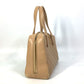 CHANEL CC Coco Mark Wild Stitch Vintage Boston Bag Shoulder Bag Handbag Leather Women's Beige