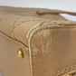 CHANEL CC Coco Mark Wild Stitch Vintage Boston Bag Shoulder Bag Handbag Leather Women's Beige