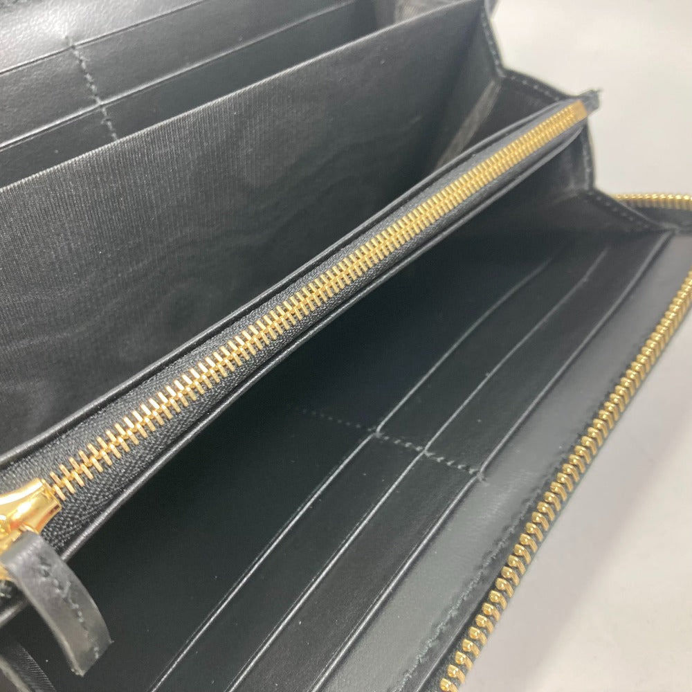 GUCCI 723784 ロングウォレット GGマトラッセ ジップアラウンドウォレット ラウンドファスナー 長財布 レザー メンズ ブラック