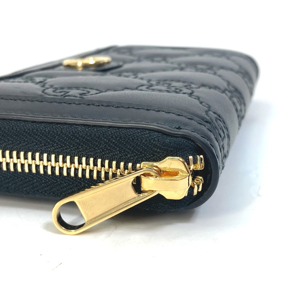 GUCCI 723784 ロングウォレット GGマトラッセ ジップアラウンドウォレット ラウンドファスナー 長財布 レザー メンズ ブラック
