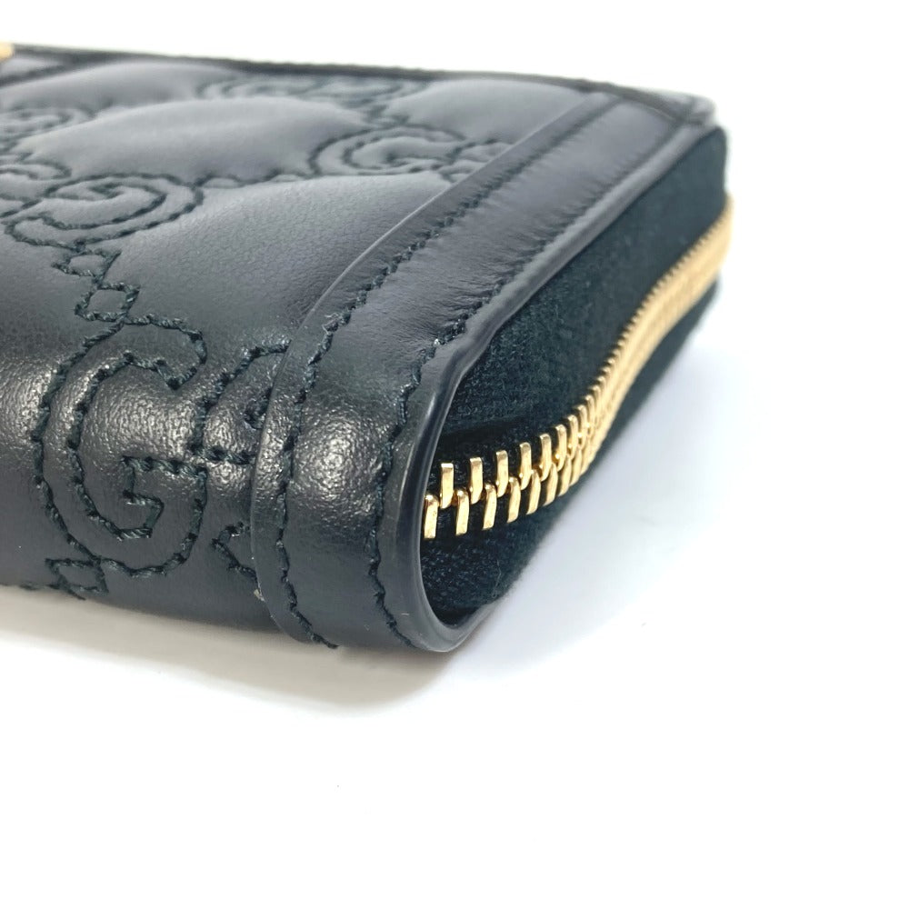 GUCCI 723784 ロングウォレット GGマトラッセ ジップアラウンドウォレット ラウンドファスナー 長財布 レザー メンズ ブラック