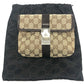 GUCCI 131236 GG Body Bag, Waist Pouch, Belt Bag, Waist Bag, GG Canvas, Unisex, Beige/Brown