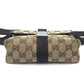 GUCCI 131236 GG Body Bag, Waist Pouch, Belt Bag, Waist Bag, GG Canvas, Unisex, Beige/Brown