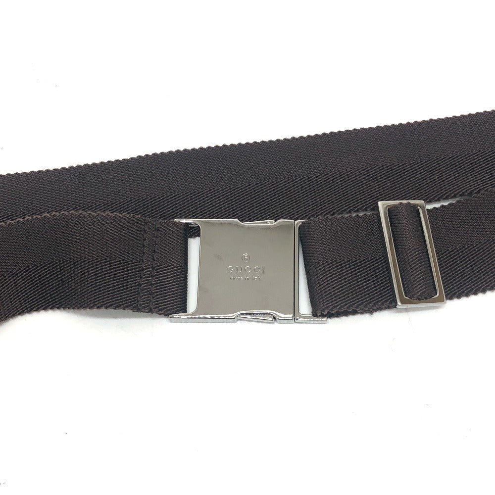 GUCCI 131236 GG Body Bag, Waist Pouch, Belt Bag, Waist Bag, GG Canvas, Unisex, Beige/Brown