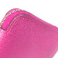 HERMES Azap Long Silk-in Round Zip Wallet, Epsom Leather, Women's, Tosca Purple