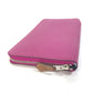 HERMES Azap Long Silk-in Round Zip Wallet, Epsom Leather, Women's, Tosca Purple