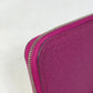 HERMES Azap Long Silk-in Round Zip Wallet, Epsom Leather, Women's, Tosca Purple