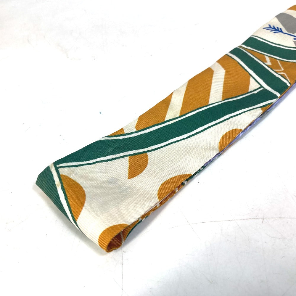 HERMES Bandeau Scarf Twilly Silk Women's Multicolor