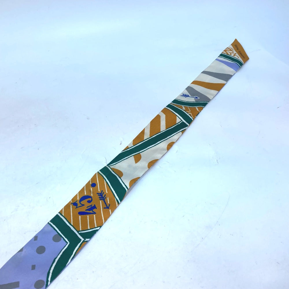 HERMES Bandeau Scarf Twilly Silk Women's Multicolor