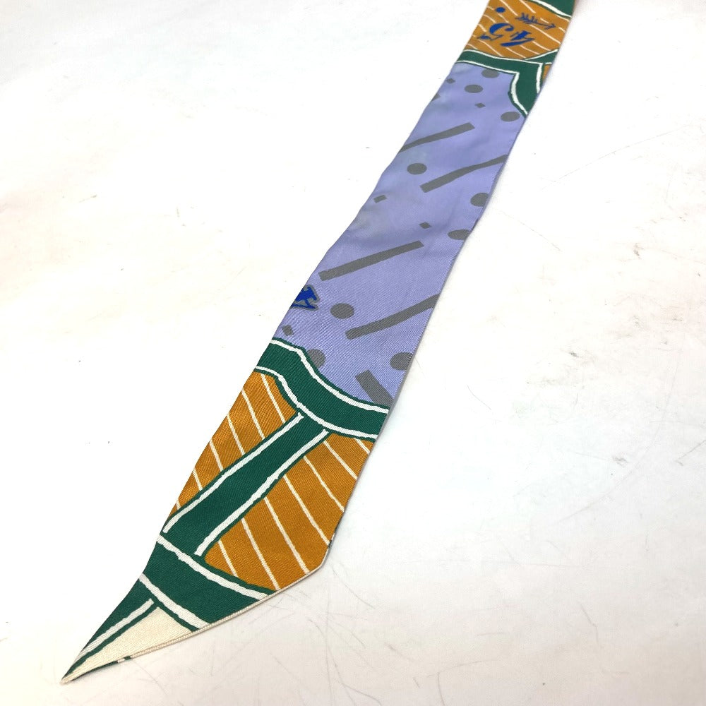 HERMES Bandeau Scarf Twilly Silk Women's Multicolor