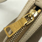 PRADA BT0706 Logo Jacquard Shoulder Bag in Canvas/Leather, Beige