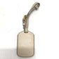 PRADA BT0706 Logo Jacquard Shoulder Bag in Canvas/Leather, Beige