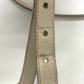 PRADA BT0706 Logo Jacquard Shoulder Bag in Canvas/Leather, Beige