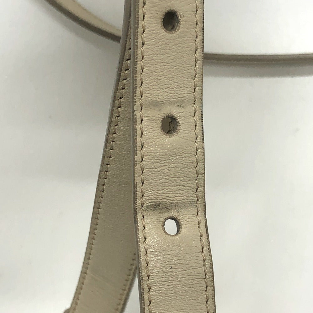 PRADA BT0706 Logo Jacquard Shoulder Bag in Canvas/Leather, Beige