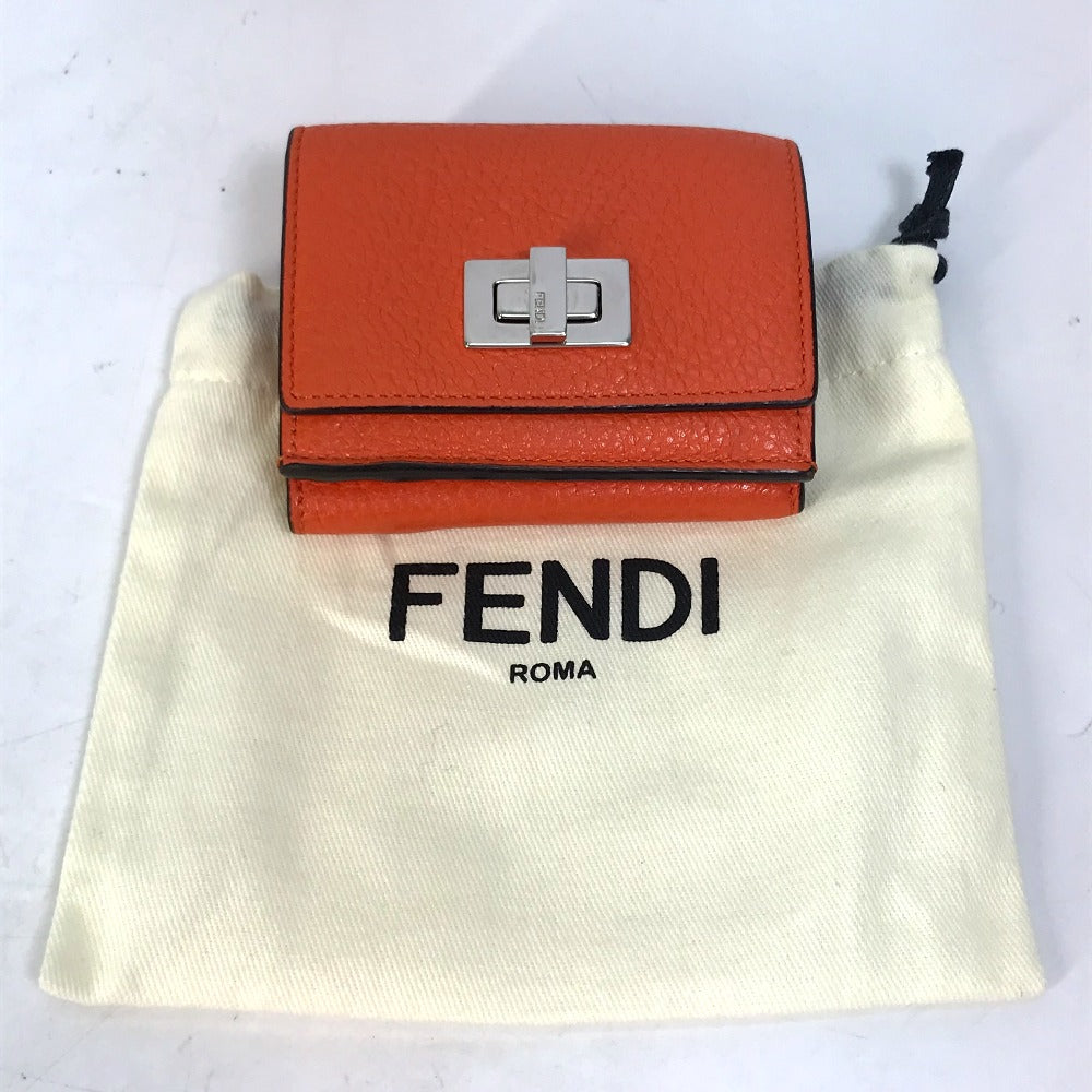 FENDI 8M0426 ピーカブー ウォレット 3つ折り財布 レザー レディース - brandshop-reference