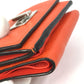 FENDI 8M0426 Peekaboo Trifold Wallet, Leather, Women's, Orange