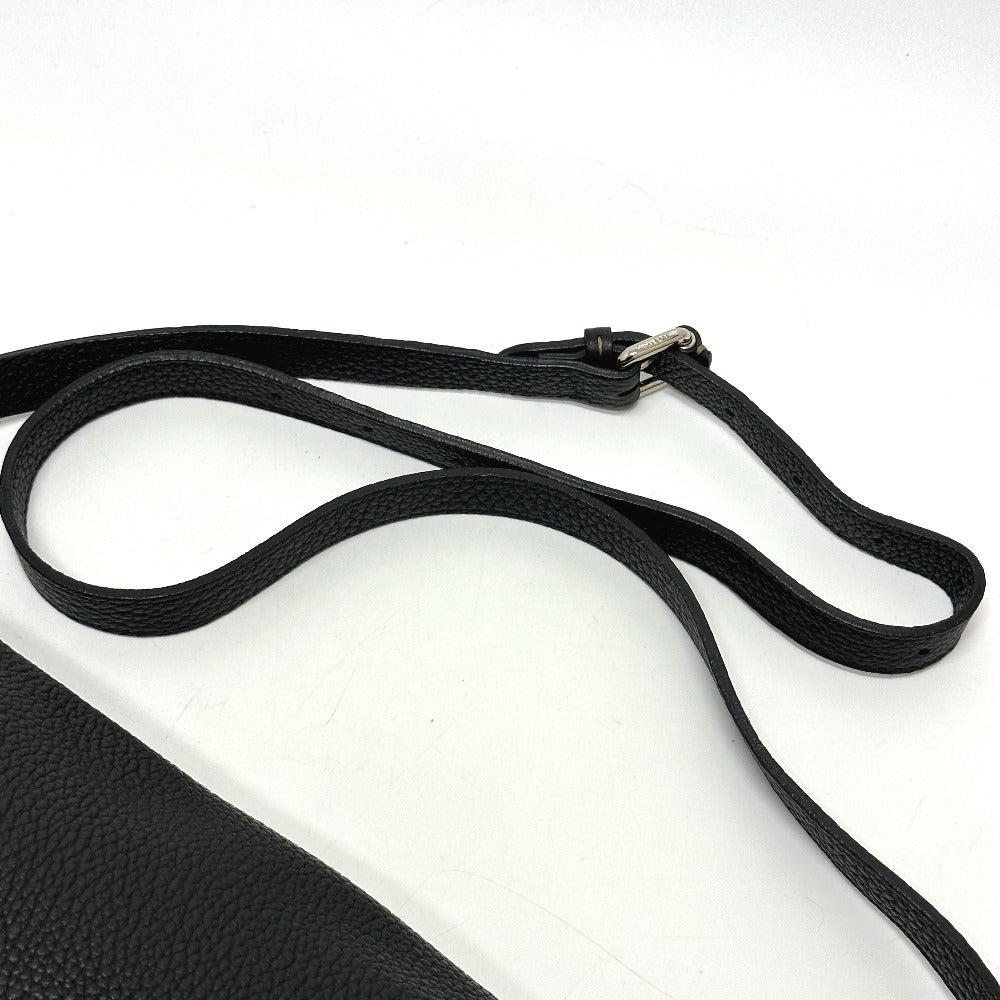 FENDI 8BT116 Selleria Crossbody Bag/Shoulder Bag in Black Leather, Unisex