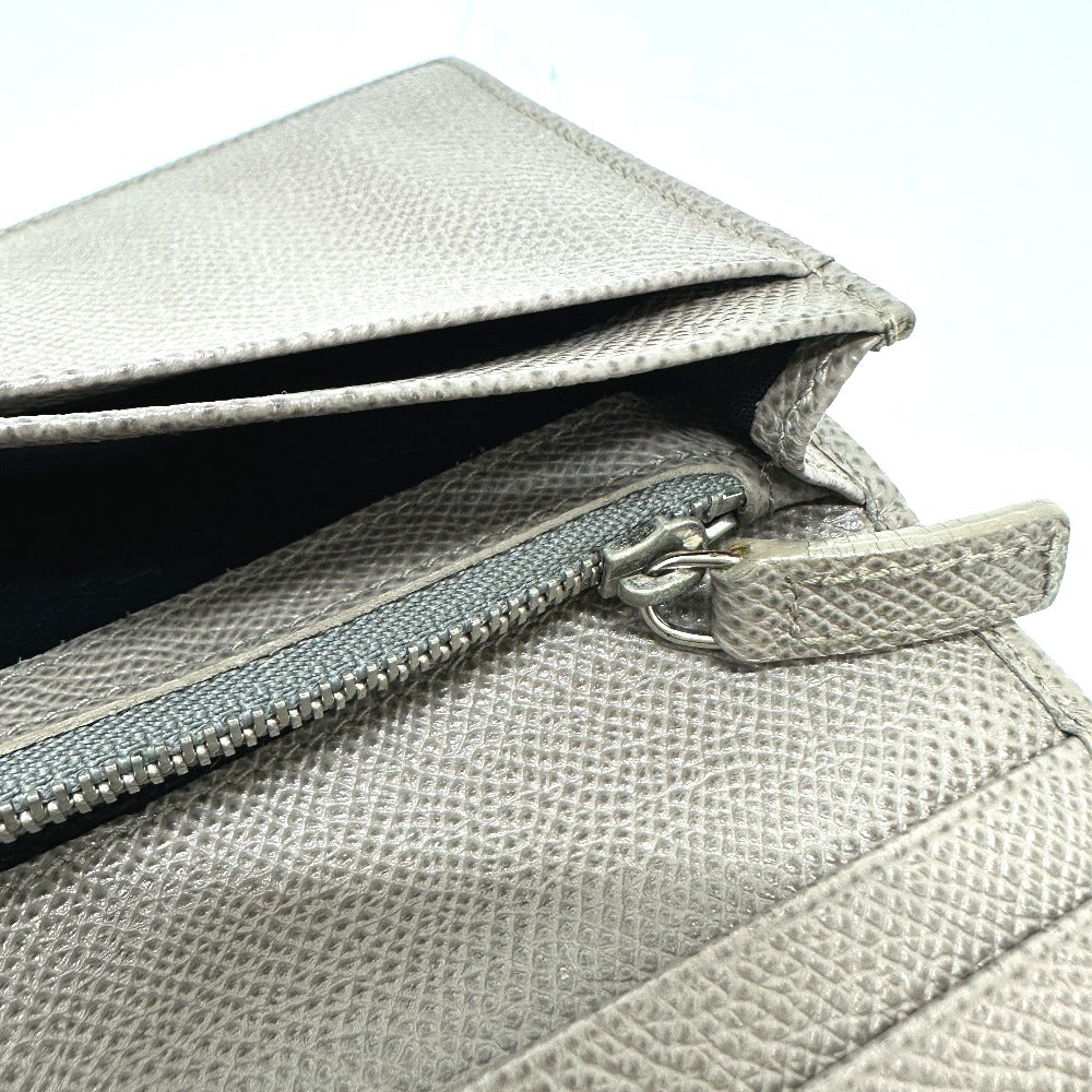BVLGARI BVLGARI Women's Leather Bi-fold Wallet Gray