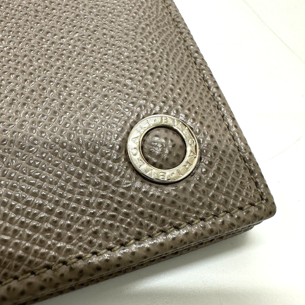 BVLGARI BVLGARI Women's Leather Bi-fold Wallet Gray