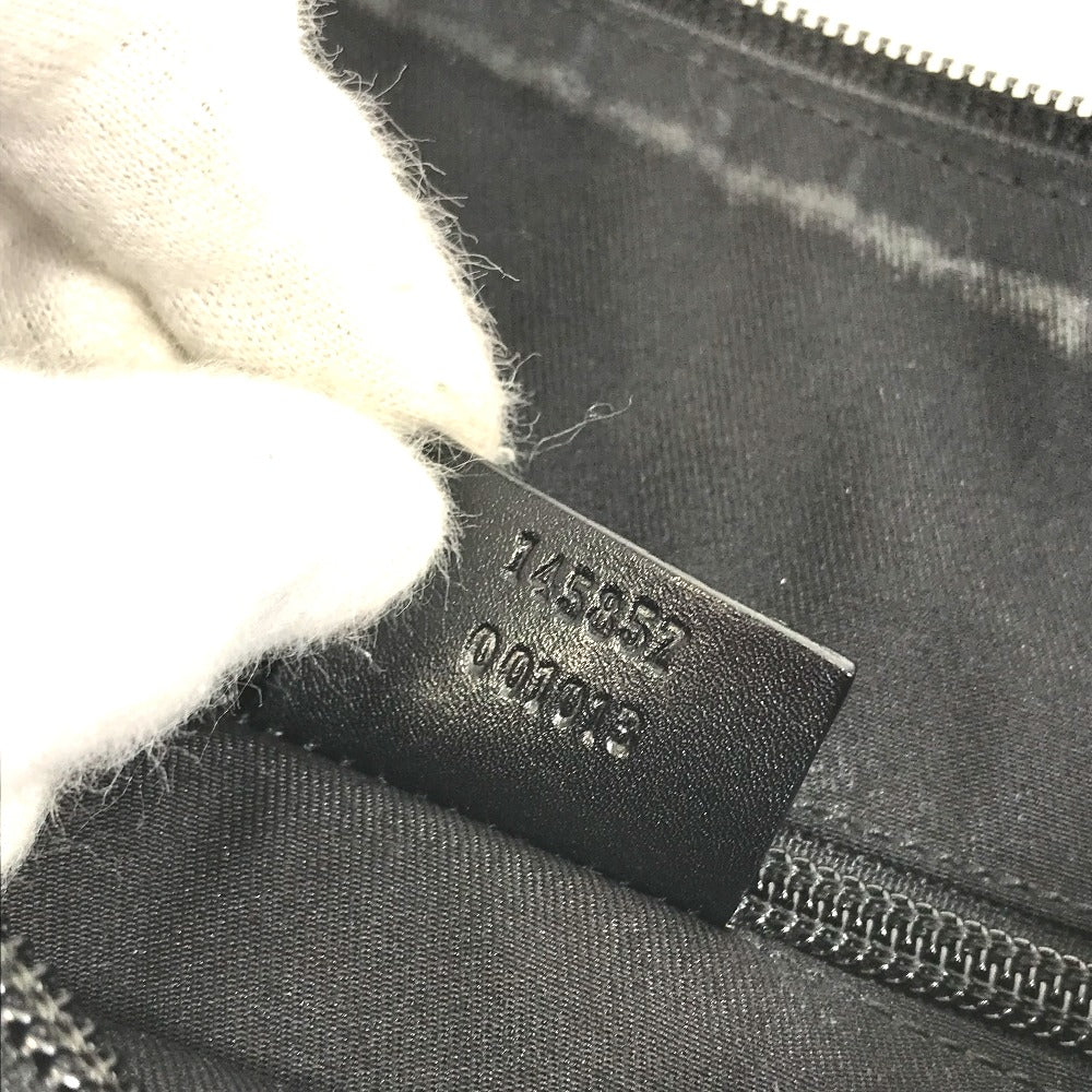 GUCCI 145857 GG Canvas Shoulder Bag, Women's, Black