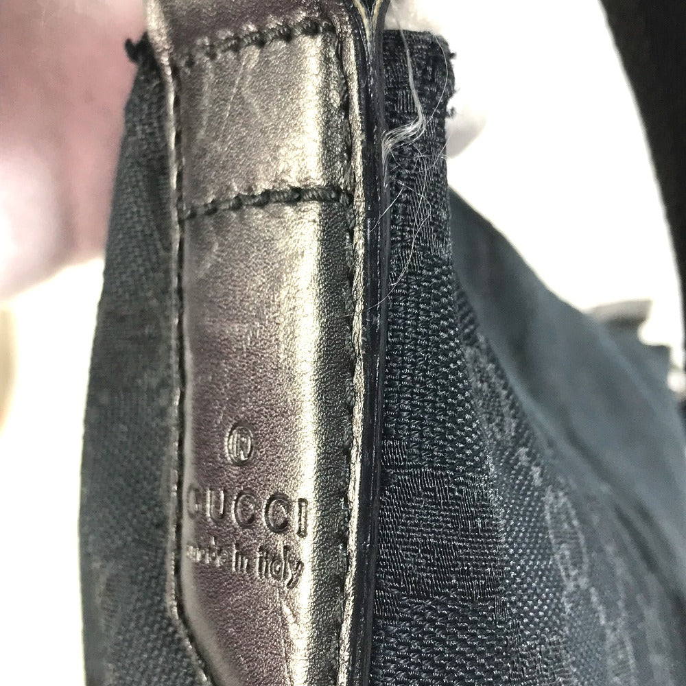 GUCCI 145857 GG Canvas Shoulder Bag, Women's, Black
