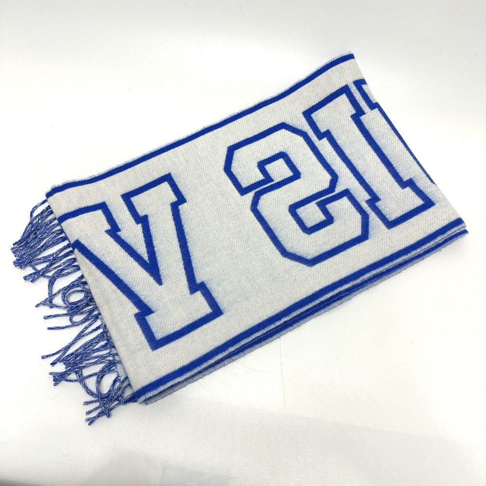 LOUIS VUITTON M71318 Echarpe City Louis Scarf Wool/Cashmere Men's Blue