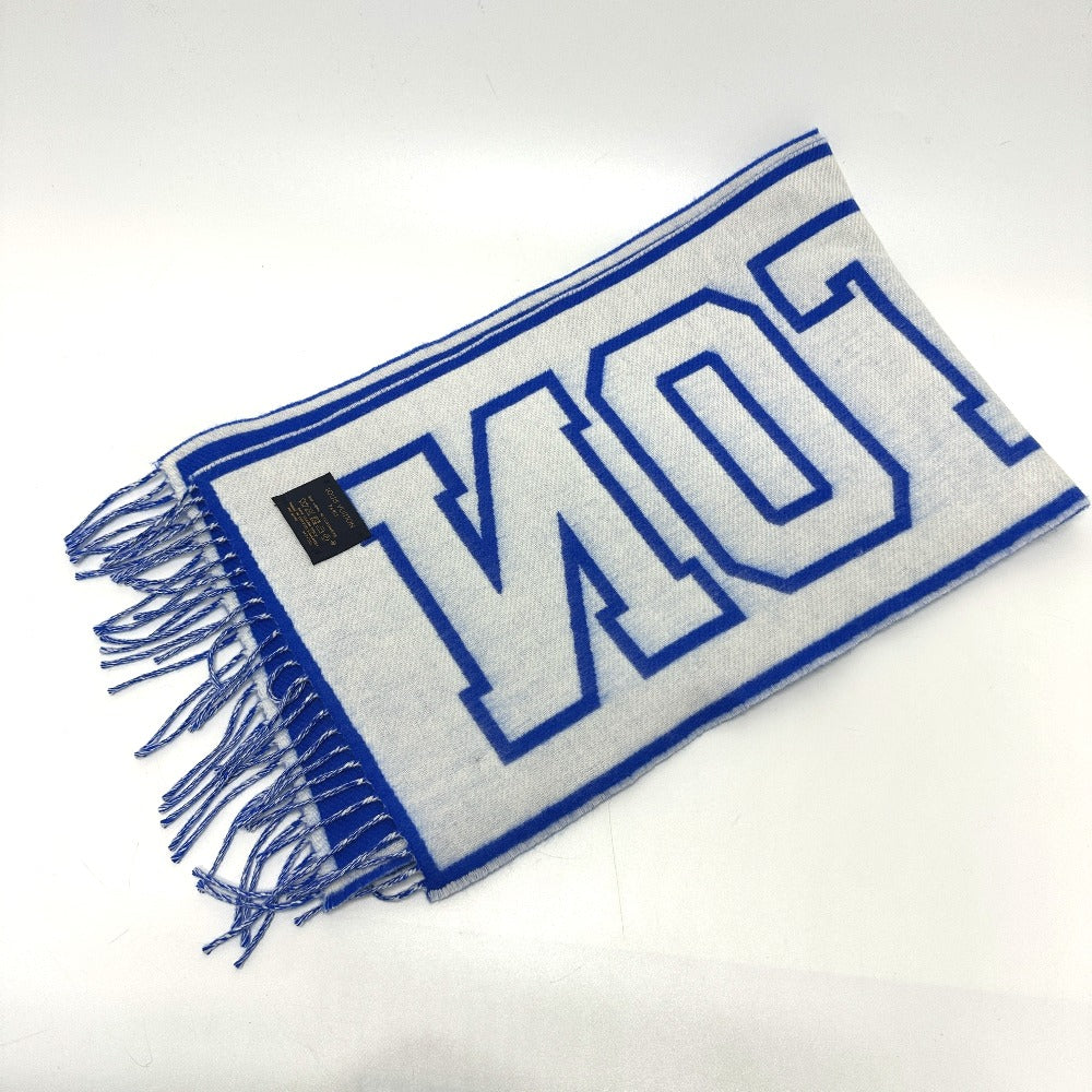 LOUIS VUITTON M71318 Echarpe City Louis Scarf Wool/Cashmere Men's Blue