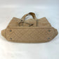 CHANEL Coco Mark Chain Bag, 2-Way Tote Bag, Shoulder Bag, Suede, Women's, Beige