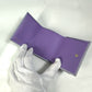 BVLGARI BVLGARI Compact Tri-fold Wallet, Leather, Women's, Purple