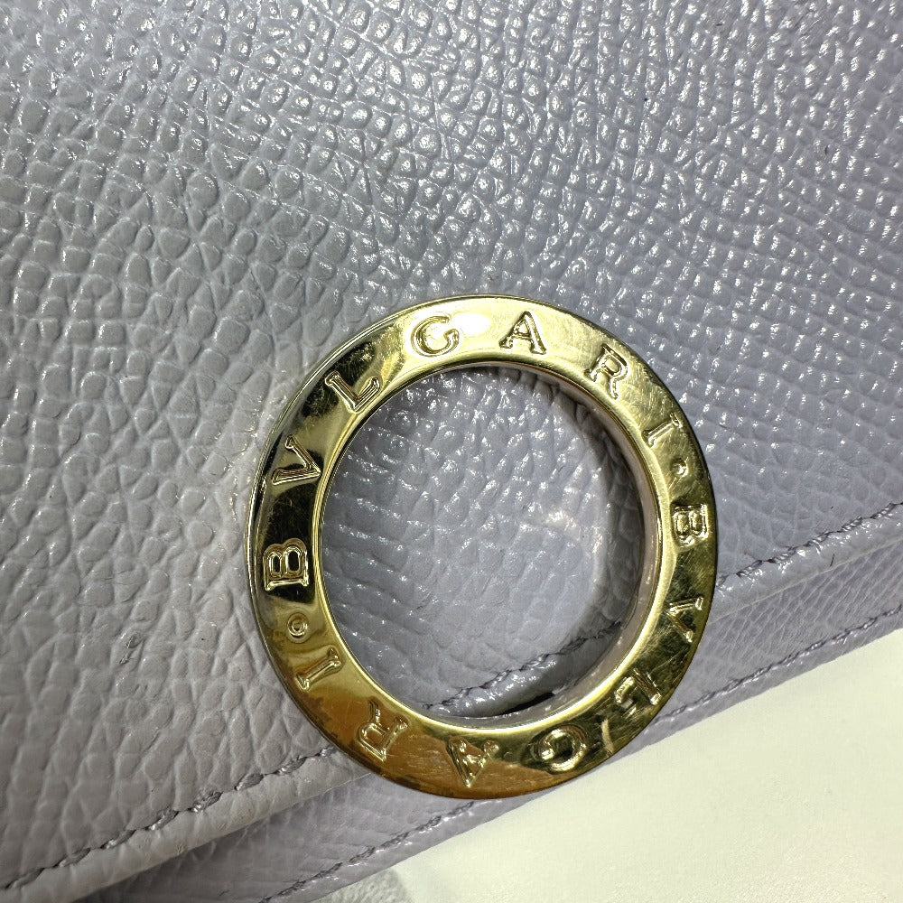 BVLGARI BVLGARI Compact Tri-fold Wallet, Leather, Women's, Purple