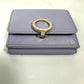 BVLGARI BVLGARI Compact Tri-fold Wallet, Leather, Women's, Purple