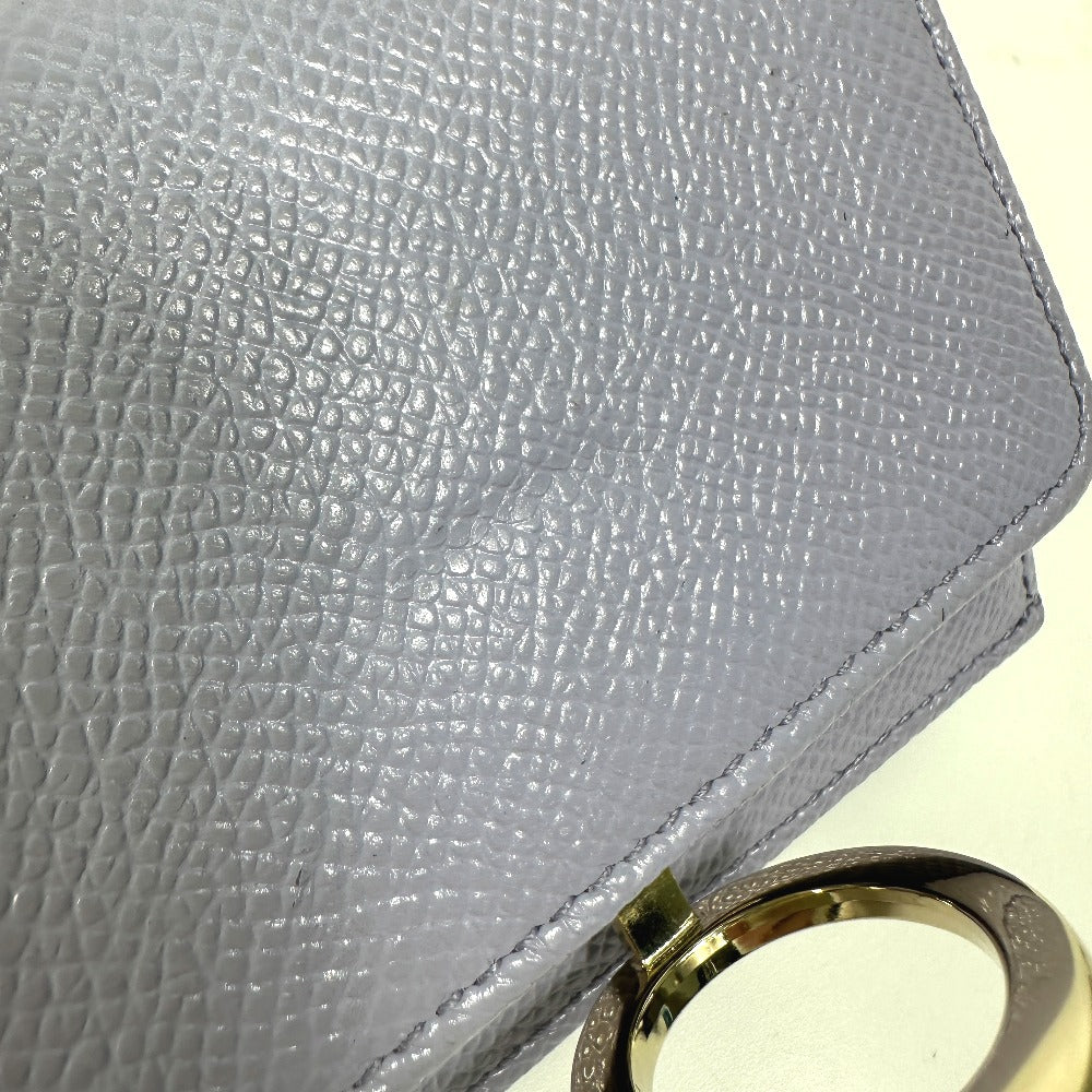 BVLGARI BVLGARI Compact Tri-fold Wallet, Leather, Women's, Purple