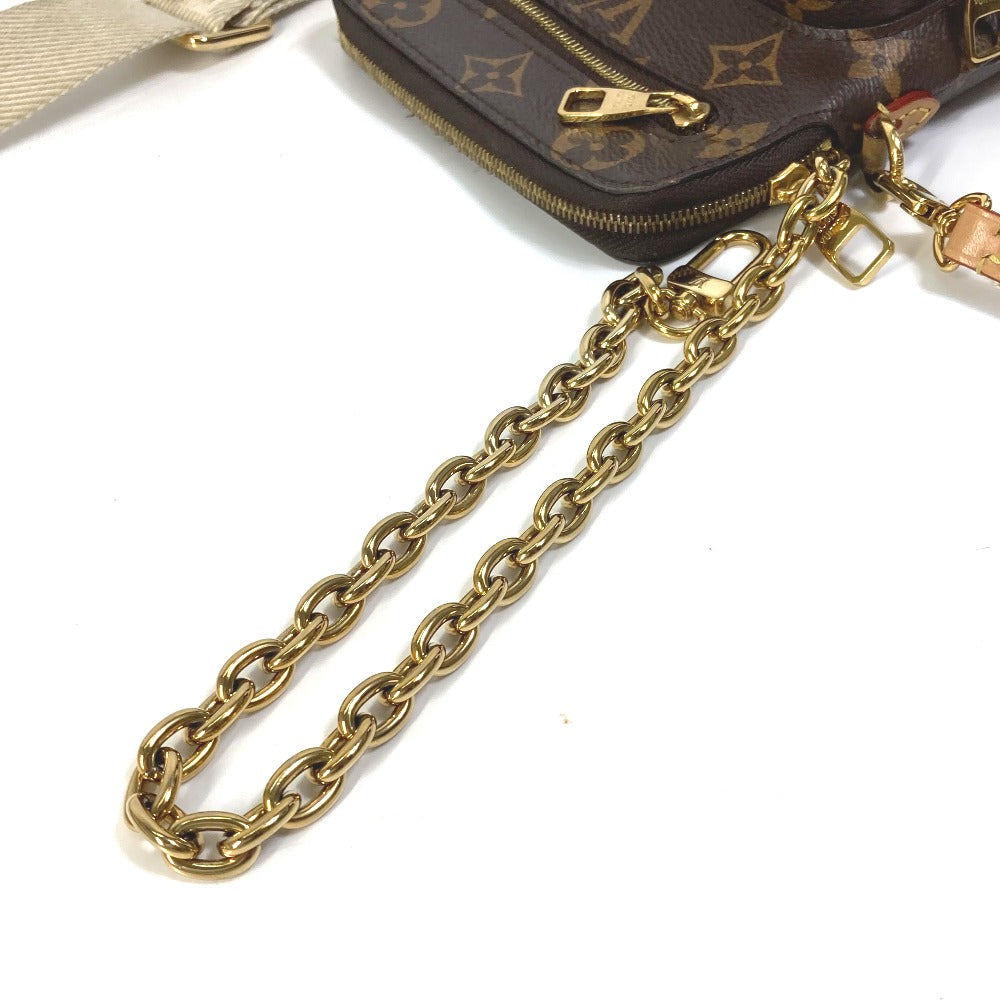 LOUIS VUITTON M80746 Monogram Utility Crossbody Pochette Chain Bag Handbag Shoulder Bag Monogram Canvas Women's Brown