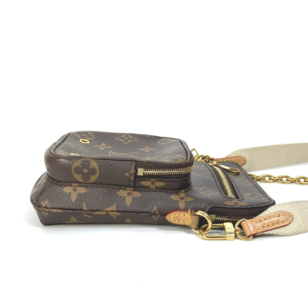 LOUIS VUITTON M80746 Monogram Utility Crossbody Pochette Chain Bag Handbag Shoulder Bag Monogram Canvas Women's Brown