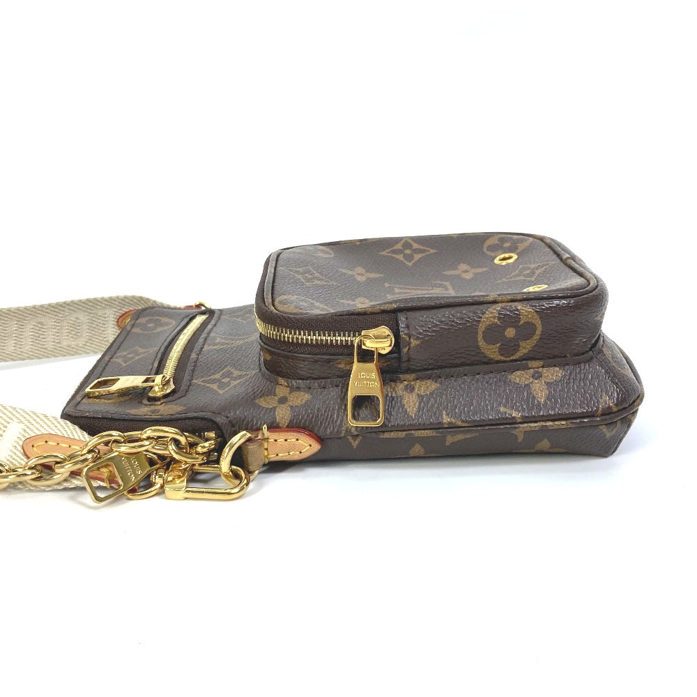 LOUIS VUITTON M80746 Monogram Utility Crossbody Pochette Chain Bag Handbag Shoulder Bag Monogram Canvas Women's Brown