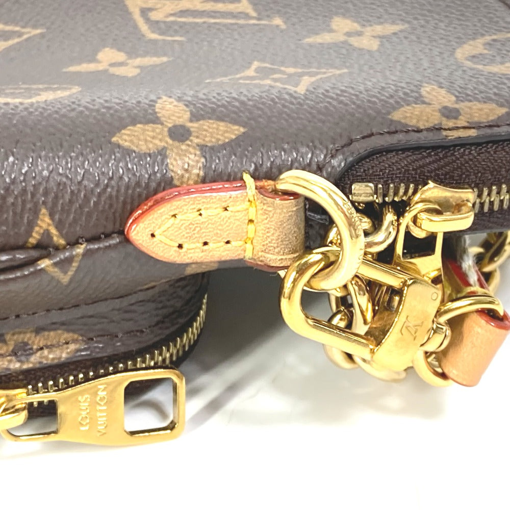 LOUIS VUITTON M80746 Monogram Utility Crossbody Pochette Chain Bag Handbag Shoulder Bag Monogram Canvas Women's Brown
